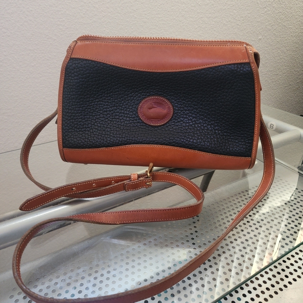 Vintage Dooney & Bourke Pebbled Leather Crossbody Bag